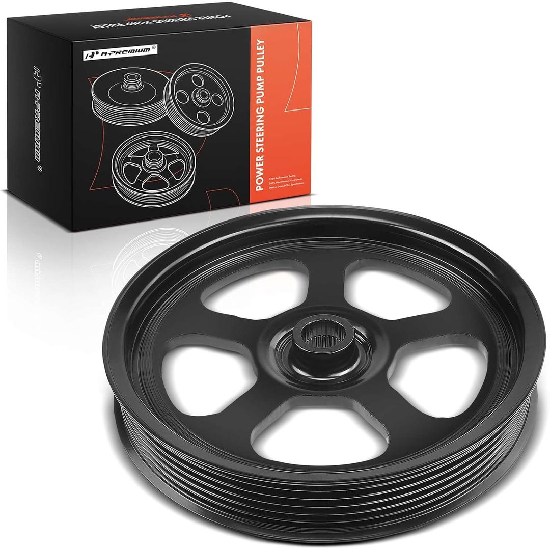 A-Premium Power Steering Pump Pulley Compatible with Honda Accord 2003-2012, Odyssey 2005-2010, Pilot 2005-2011, Ridgeline 2006-2011 & Acura MDX 2007-2013, TL 2004-2008, ZDX 2010-2013, 3.2L 3.5L 3.7L
