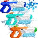 Water Gun for Kids Adults - 3 Pack 400CC Squirt Super Water Guns Soaker Blaster Long Shooting Range Toys for Swimming Pool Beach Water Fighting Party