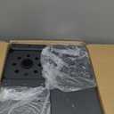 6x6 Post Base 4 Pcs, (Inner Size 5.6x5.6) Post Brackets Kit, Heavy Duty Black Metal Powder-Coated Post Anchor Outdoor Framing Module Fit for Support Deck Base Plate Pergola Brackets Fence Kit