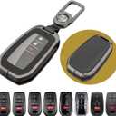 Key Fob Cover for Toyota RAV4, Corolla, Tacoma, Highlander, Sienna, Prius, Crown Signia - Heavy Duty Zinc Alloy, Anti-DropFull Fobs Cover Key Case for Toyota 3/4/5/6 Buttons Smart Remote Keys