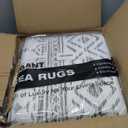 8x10 Area Rug for Living Room Moroccan Washable Rugs Non Slip Indoor Floor Carpet Foldable Large Soft Area Rug for Dining Room Bedroom with Low Pile(Grey, 8'x10')