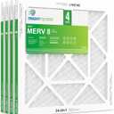 TRIGHTFILTERS 24x24x1 Air Filter 4 Pack, MERV 8 Pleated Dust Defense Air Filters Replacement Air Conditioner HVAC AC Furnace Filter, Durable and Lightweight