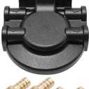 Anxingo 18-7853-1 Fuel Water Separator Bracket Fuel Filter Base Replacement for Fuel Filter 35-807172 35-60494-1 for 3/8 Inch NPT Port 802893Q01 for Marine 35-809097 S3213 S3214 B32013 18-7932-1