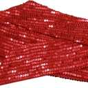 HI-party Small scarf with fashionable sequins for decoration (Red)