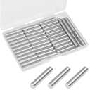 MroMax 50Pcs M5 x 25mm Dowel Pins (Approx 3/16" x 1") , 304 Stainless Steel Cylindrical Dowel Pins, Shelf Support Pegs for Metal Devices, Furniture Installation and Wood Bunk Bed