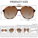 YDAOWKN Retro Square Aviator Sunglasses for Womens Mens Vintage 70s Double Bridge Sun Glasses