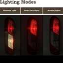 LH Tail light Assembly Fit for 2015-2025 Ford Transit 150 250 350 350HD Rear Lamp Left Driver Side Brake Lamp W/Bulbs and Harness Halogen Type W/Single Rear Wheels CK4Z13405G 166-02779L