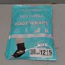 Beltwell® - Adjustable Foot & Ankle Compression Wraps For Edema, Lymphedema, Circulation, Swelling (2 Wraps) (Black, X-Large)