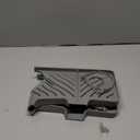 Hexola Silicone Faucet Splash Guard - 5Slope Kitchen Sink Splash Guard, 17.8*5.2*0.8 Inch Faucet Mat for Kitchen Sink with 5 Sizes of Rubber Rings, Silicone Sink Mat for Kitchen Bathroom (Light Gray)