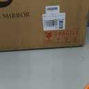 MOON MIRROR 30" x 22" Brushed Gold Rectangle Bathroom Mirror, Tilting Rounded Rectangular Metal Framed Pivot Wall Mirror, Hangs Horizontally Only(Overall 33.75" x 22")