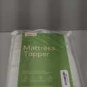 Ultra Soft Full Size Mattress Topper - Viscose Made from Bamboo Pillow Top Mattress Pad for Back Pain Relief - Naturally Cooling for Hot Sleepers, Green