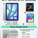 ESR iPad Air 11" (M3/M2) & 5th/4th Gen Flex Keyboard Case, Ultra-Light Magnetic Detachable Keyboard with Writing/Viewing Modes, Larger Precision Trackpad, Dark Gray