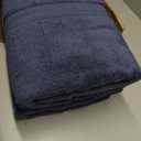 Madison Park 800GSM Bathroom Towel Set of 8 100% Cotton Bath Towel Set for Bathroom Luxurious Highly Absorbent 2 Bath Towels 2 Hand Towels 4 Washcloths Quick Dry Spa Quality Slate Blue, Multi-Size Set