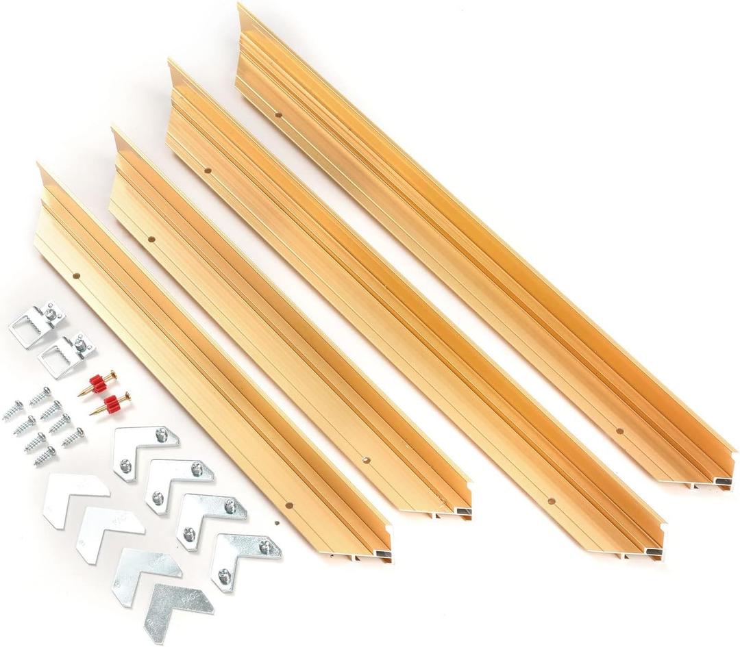 30"x30" Canvas Frame for 1"-1.28" Depth Canvas Painting,DIY Assembled for Wall Decoration - with Accessories (Gold,1PCS)