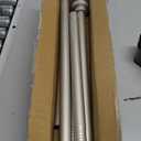 Thestoa Brushed Nickel Shower Curtain Rod Adjustable 43-78 inch, 1"Diameter Spring Tension Curtain Rod No Drill, Anti-Rust Non-Slip Shower Rod for Bathroom Tension Rod