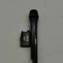 Pyle Portable VHF Wireless Microphone System - Professional Battery Operated Handheld Dynamic Unidirectional Cordless Microphone Transmitter Set W/Adapter Receiver, for PA Karaoke DJ Party, Black