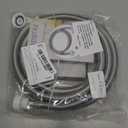 Stainless Steel Washing Machine Hose With Quick Connect，Portable Water Inlet Connection and Supply Line, (90 Degree Elbow)