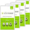 AllerEase 100% Breathable Cotton Pillow Protector for Sleeping, Queen 30" x 20" - 2 Pack,White