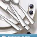 Stapava 20 Piece Silverware Set, Food-Grade Stainless Steel Flatware Sets for 4 Mirror Polished Cutlery Utensil Sets Include Dinner Knives Spoons and Forks Set Dishwasher Safe for Home Restaurant