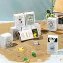 Cinnvoice 100 Set Bulk End of Year Student Gifts from Teacher Graduation Employee Appreciation Gifts Emotional Support Cute Resin Ornaments Positive Desk Pets with Mini Card Box 