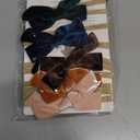 Cherssy Christmas Velvet Baby Bow Headbands, 10pcs Handmade Nylon Hairbands Red Green Hair Accessories for Newborn, Infant, Toddler, Baby Girls Christmas Gift