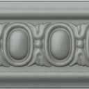Ekena Millwork PML03X00CA Caputo Egg & Dart Panel Moulding Panel Moulding, 3 1/8"H x 3/4"P x 94 1/2"L, Primed