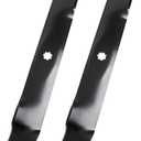 GX22151 Blades for J ohn D eere 42" Deck Mower GY20850 Mower Blades Kit 42 inch Deck Fit J ohn D eere 102 115 125 135 D100 D110 D125 D130 Lawn Tractor, Replace AM141033 AM137333 AM137328, 2 Pack