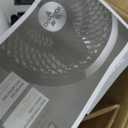 Vornado 460 Small Desk Fan with 3 Speed Settings, Adjustable Tilt Chrome Glide Bar, for Bedroom, Office, Home, Air Circulation up to 70 Feet, Quiet Table Fan, White