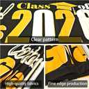 2 x Graduation Banner Congratulations Class of 2026 Graduation Decorations Large Sign Banner Backdrop Supplies Graduate Decor for School Ceremony Supplies Indoor Outdoor Purple