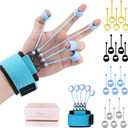 Finger Exerciser,4 Resistance Levels Finger Strengthener for Hand Therapy, Rock Climbing - Relieve Pain for Arthritis, Carpal Tunnel, Hand Strengthener and Finger Strengthener