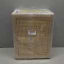 YAHUAN Wooden Storage Basket with Jute Rope Handles Stair Basket Magazine Basket Large Wicker Baskets for storage Home Organizing Laundry (Original)