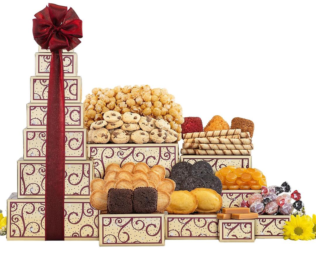 Wine Country Gift Baskets the Tower of Sweets Gift Tower, Best By: 06/24/2025 Wine Country Gift Baskets the Tower of Sweets Gift Tower, Best By: 06/24/2025