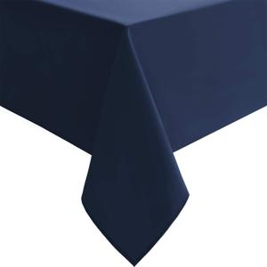 Hiasan Square Tablecloth - Waterproof Washable Polyester Table Cloth for Dining Room Kitchen Party Camping, Navy Blue, 30 x 30 Inch