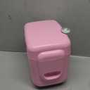 CROWNFUL Mini Fridge, 4 Liter/6 Can Portable Cooler and Warmer Personal Refrigerator for Skin Care, Cosmetics, Beverage, Food,Great for Bedroom, Office, Car, Dorm, ETL Listed (Pink)