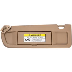 Left Driver Side Sun Visor Sunvisor Compatible with 2006 2007 2008 2009 2010 2011 06 07 08 09 10 11 Civic Replaces# 83280-SNA-W01ZB, Beige