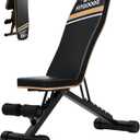 FitGoods Assemble-Free Foldable Weight Bench Press for Home Gym, 660 LBS Capacity Incline Decline, Sit-up Bench for Full-Body Strength Training