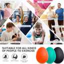2 x Peradix Hand Grip Strength Trainer, Stress Relief Ball, Wrist Rehab Therapy Hand Grip Equipment Ball Squishy Tools - Set of 3 Finger Resistance Exercise Squeezer (Standard Size - Orange Green Black)