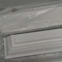 Alsonerbay Floating Shelves - White Rustic Wall Shelves, 2 Pack (17 Inch) for Bedroom, Living Room, Bathroom (3 Inch Height)