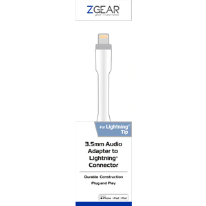ZGEAR Lightning To 3.5mm Audio Adapter And Braided USB-A To USB-C Cable 8 To 10 ft.