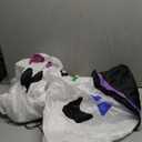 7FT Halloween Inflatable Overlap Ghost Outdoor Decorations with Colorful LED Lights Halloween Inflatables White Ghost Blow Up for Party Yard Garden Lawn Decor