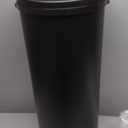 iTouchless 50 Liter / 13 Gallon Sensor Kitchen Trash Can with Odor Filter  Slim Round Black Stainless Steel Automatic Garbage Recycling Bin for Home, Office, Business, Garage