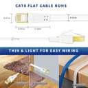 Ethernet Cable 25 FT, Cat8 High Speed Outdoor&Indoor Cat8 LAN Network Cable 40Gbps, 2000Mhz with Gold Plated RJ45 Connector, Weatherproof S/FTP UV Resistant for Router/Gaming/Modem (25)