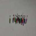 16pcs Beadable Ballpoint Pen, Plastic DIY Bead Pens Black Ink Ballpoint Pen with Refills for Kid Students Office School Supplies (8 Colors)