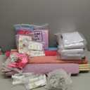 4 Pack Teepee Tent for Kids Slumber Party with Mattress,Fitted Sheet,Light String,Natural Cotton Washable Sleepover Tents for Girls Party Birthday Slumber Movie Night Supplies(Colorful)