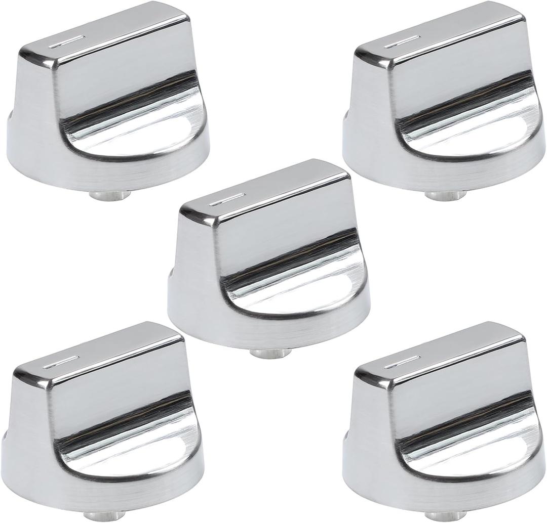 W11366438 W11084623 Gas Rang Oven Knob Dial (5PCS) Compatible with Whirlpool Electric Range Burner Control Knob WCG55US0HS00 WCG55US0HS05 WCG55US6HS00 WCG55US6HS05 WCG77US0HS00 WCG77US0HS05