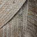 HOMEMONDE 8ft Round Natural Jute Rug - Handwoven Braided Reversible Vintage Area Rug Farmhouse Rustic and Bohemian Eco Friendly Home Dcor for Bedroom, Living Room and Kitchen