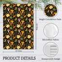 Giosve Fall Mushroom Kitchen Towels, Cottagecore Mushroom Autumn Maple Leaf Decorative Hand Towels for Bathroom, Autumn Dish Tea Towel for Kitchen Decor, Cottagecore Bathroom Decor, 16x24 Inch