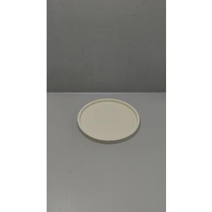 Silicone Bathroom Tray Round Vanity Tray Decorative Soap Holder Kitchen Countertop Organizer Coffee Table Decor for Candle, Perfume, Plant, 9 Inch, Beige