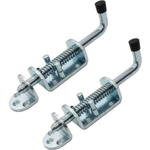 2 Packs 6.5 Inch Heavy Duty Spring Loaded Latch Pin, Sliding Barrel Bolt Door Lock for Chests/Cabinets/Utility Trailer Gate, 2mm Thickened Interior and Outdoor Latch