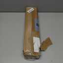 ENJOYBASICS No Drill Curtain Rods for Window 48 to 84 Inches, 5/8 Inch Diameter Renter Friendly Drapery Rod with Adhesive Brackets without Drilling, Adjustable from 27 to 90 Inches, Gold